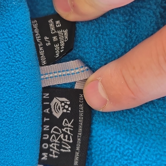 Mountain Hardware Women's Long Sleeve Fleece Blue Fleece Zip-Up Jacket - Picture 6 of 14